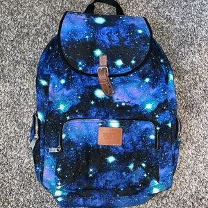 PINK Victoria's Secret Blue Galaxy Backpack